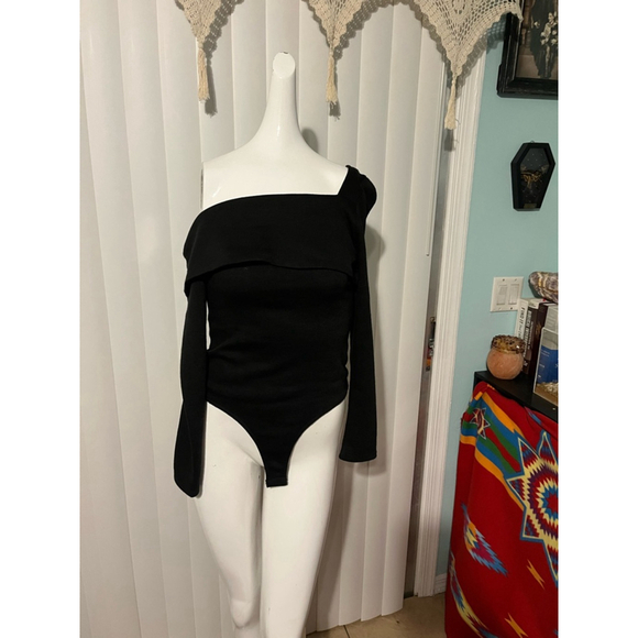 Women's Chelsea & Violet Bodysuit Size S Black - Picture 1 of 4